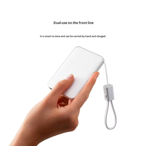 Original mi Ultra Slim Built-in <b>Type</b>-<b>C</b> Cable Power Bank 5000mAh 22.5W PD PPS <b>Fast</b> Charging Portable <b>Charger</b> - Product Image 2
