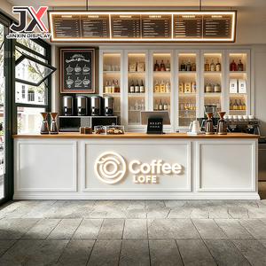 Diseño Personalizado de Muebles Modernos para Cafetería, Barra de Café, Venta Especial, Diseño Completo para Tienda, OEM, ODM, Mobiliario Interior para Tienda de Bebidas - Product Image 5