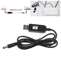 Kabel Daya USB 12V 5V 12V 1.5A 2A Konverter Charger DC DC PVC 5V 12V Kabel USB untuk Penggunaan Komputer Industri untuk Kipas Router Wifi