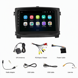 Radio para Auto con Android 15 para Hyundai Santa Fe <span class=keywords><strong>Grand</strong></span> <span class=keywords><strong>2017</strong></span>/2018, Pantalla Táctil OLED de 9 Pulgadas, Navegación GPS, Reproductor CarPlay/Android Auto - Product Image 3