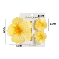Hot Hawaiian Mignon Fleur Griffe Clips Forte Tenue Non-Silp Hibiscus Cheveux Griffe Fabricants pour Vacances Beach Party