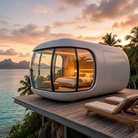 Capsule spatiale personnalisée Apple Cabin, maison mobile, hôtel, hébergement en zone touristique, projet de camping extérieur technologique en métal