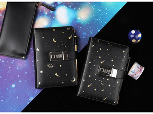 Exquisito Cuaderno Planificador A6 de Cuero PU con Tapa Dura, Diario que Cambia de Color, con Candado de Contraseña, Logotipo Personalizado y Páginas Sueltas - Product Image 3