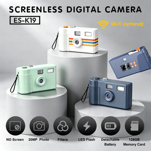 Appareil photo numérique compact sans écran de style film 20MP avec flash LED, Wi-Fi et filtres multiples, couleurs et motifs personnalisables - Product Image 2