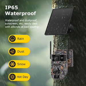 Caméra de sécurité extérieure 4G LS VISION Ubox PTZ CCTV avec vision nocturne, audio bidirectionnel, sirène intégrée, microphone pour sentier, panoramique/inclinaison, carte mémoire - Product Image 5