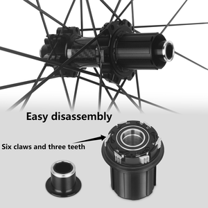 Rueda de fibra de <span class=keywords><strong>carbono</strong></span> <span class=keywords><strong>MTB</strong></span>, buje de 6 garras, llanta de 30-28mm, cubierta/sin cámara, 120 anillos, freno de disco, <span class=keywords><strong>ruedas</strong></span> de <span class=keywords><strong>carbono</strong></span> - Product Image 3