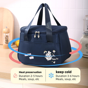 Sac <span class=keywords><strong>Repas</strong></span> Isotherme pour Enfants, Trousse Souple en Polyester avec Motif de Dessin Animé pour Filles et Garçons pour la Rentrée Scolaire - Product Image 2