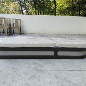 تصميم جديد لكرسي استرخاء خارجي بإطار ألومنيوم ونسيج راتان على الطراز الأوروبي لجانب حمام السباحة - Product Image 4