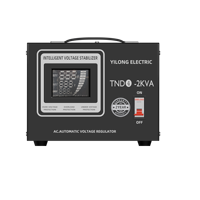 Régulateur de tension automatique monophasé YILONG SVC-2KVA, stabilisateur SVC avec bobine en cuivre pur à 100 %, AC 220V pour usage domestique