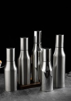 Distributeur d'huile d'olive, de vinaigre et de café en acier inoxydable de style classique, multifonctionnel, écologique, récipient de cuisine, sans danger pour les aliments