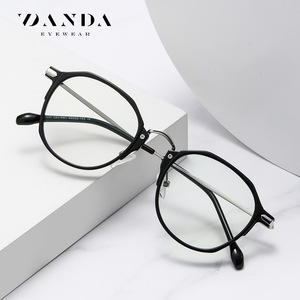 Danda Eyewear – lunettes rondes à monture complète Tr90, unisexe, légères, anti-lumière bleue, TJ847 - Product Image 2