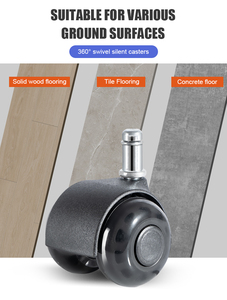 Đầy Màu sắc ghế bánh xe 60 mét nội thất văn phòng thầu dầu Nylon Caster bánh xe ruedas Para muebles - Product Image 3