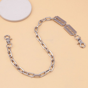 Chaîne de taille Yueli Punk Razor Blade en alliage de zinc, simple couche, pour usage quotidien, accessoire de mode unisexe, en stock - Product Image 4