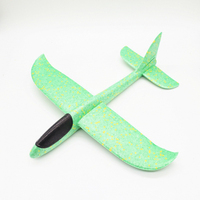 Avion en mousse 48 cm, planeur à lancer à la main pour l'extérieur, jouet interactif familial, jeu de plein air, jouet volant
