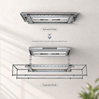 Séchoir de balcon intelligent ORLANT, séchoir à linge électrique chauffant au plafond avec flux d'air à séchage rapide pour usage domestique OEM ODM