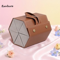 Eonluxe Boîte de rangement rectangulaire pour lunettes, multi-compartiments, pliable, portable, haut de gamme, résistante à la pression, pour femmes et hommes
