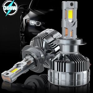 ระบบไฟส่องสว่างอัตโนมัติกำลังสูงแบบสากล ปรับได้ 360W 6000K IP68 หลอดไฟหน้ารถยนต์ LED ความสว่าง 30000LM สำหรับ H7 H4 H1 H11 9004 9007 - Product Image 2