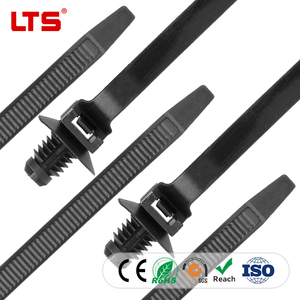 สายรัดเคเบิลไนลอนแบบล็อคตัวเองคุณภาพสูง X62 หัวเกลียว ขนาด 5.4*180 มม. รูปทรงต้นเฟอร์แบบหยัก ทนความร้อน ทนไฟ - Product Image 1