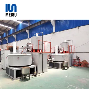 Paslanmaz çelik sıcak ve serin PVC mikser ünitesi üretim tesisi için kullanılan plastik PVC karıştırma makinesi