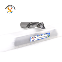 Fraise à queue spirale à 2 dents Warrior's Bit en carbure revêtu d'aluminium-étain, pour routeur CNC, OEM pour contreplaqué et bois dur