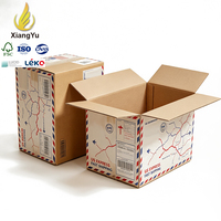 Boîtes d'expédition en carton ondulé personnalisées Xiangyu, ensemble de boîtes d'emballage multi-tailles avec logo pour l'e-commerce et le déménagement