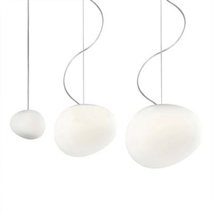 <b>Pebble</b> Chandelier Irregular Glass Round Multi Head LED Pendant Light For Living Room Hotel Corridor Lighting E26 Switch Control - Product Image 3
