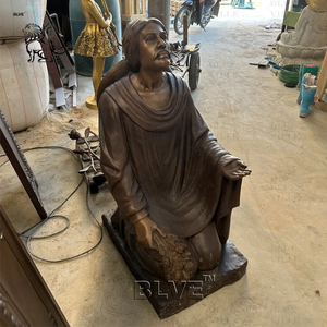 BLVE Custom Life Size Religious Metal Saint Paying Escultura Bronce Arrodillado St Juan Diego Estatua - Product Image 4