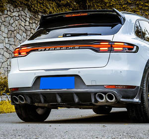 Nuevo Kit de Carrocería de Fibra de Carbono de Alta Calidad para <span class=keywords><strong>Macan</strong></span> 2019-  Difusor Delantero, Faldones Laterales, Alerón, Guardabarros - Product Image 5