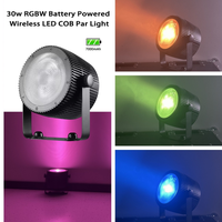 Projecteur LED extérieur étanche 30W Rgbwa Uv 6in1 alimenté par batterie Wifi App Remote Dmx sans fil LED Uplight LED Par Light