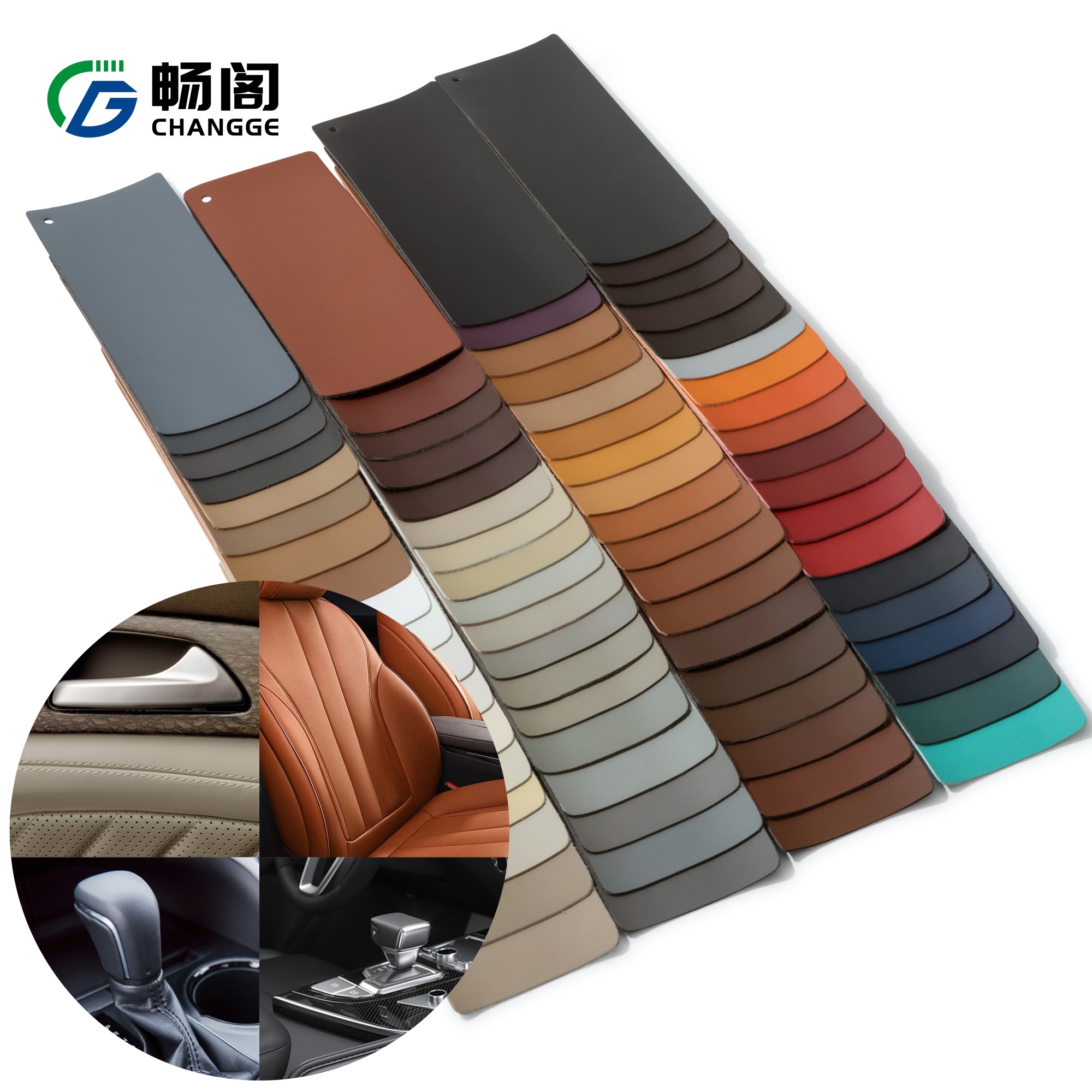 Suede Fabric Sofa Waterproof Synthetic Leather Auto Upholstery Automotive Interior Nappa Pattern Pu Leather