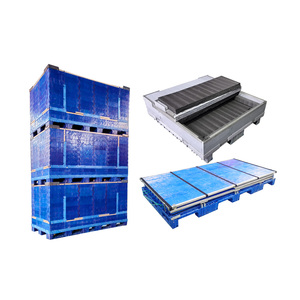 生态认证轻质塑料出口板条箱1800*1100 * 680毫米可折叠，适用于空集装箱退货运输 - Product Image 1