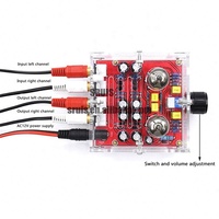 XH-A201 Hifi 6J1 Class A Bile Tube Preamplifier Amplifier Finished Board With Acrylic Chassis