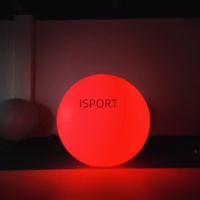Ballon LED interactif en PVC à changement de couleur tactile, 1m-3m, pour décoration de fête en plein air, grand ballon brillant, boule gonflable géante