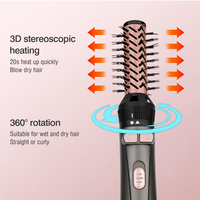 Ensemble de brosses sèche-cheveux Resuxi S-9919 6 en 1, chauffage PTC, revêtement céramique, brosse à boucler les cheveux, outil de coiffage professionnel