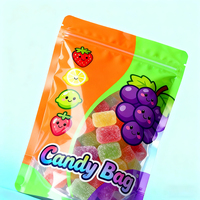 MOPP recyclable de qualité alimentaire personnalisé avec fenêtre transparente sac à fermeture éclair supérieure pochette debout en mylar pour bonbons chocolat collations taille personnalisée