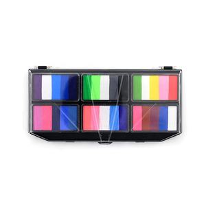 Nueva Paleta de Pintura Corporal de 6 Colores Degradados, Pintura Corporal en Pastel Dividido, Éxito de Ventas 2024 - Product Image 1