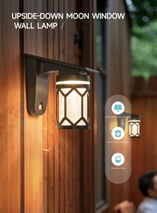 Lámpara de pared cuadrada impermeable LED con energía solar con aleación de aluminio y pantalla de PC para uso en exteriores - Product Image 2