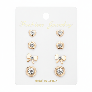 Tending stile coreano religioso orecchini a forma di croce vendita calda all'ingrosso di strass Shell Clip con zircone pietra principale - Product Image 2