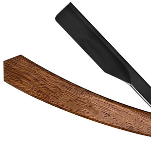 Navaja de Afeitar Plegable de Alta Calidad para Barberos con Cómodo Mango de Madera, Herramientas de Afeitado y Depilación, Navaja de Barbero - Product Image 3