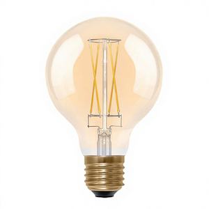 Bombilla LED de Cristal Residencial G80 8W Filamento E27 Vintage Decorativa Luz Cálida/Amarilla 2200K - Product Image 1