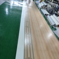Sportplatz-Muster Bedruckter PVC-Bodenbelag Verschleißfester Rutschfester Hotelgebrauch Maßgeschneidertes Design Grafikdesign