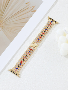 Estilos más nuevos desarrollados Venta caliente Bling Diamond Color-blocking App Smart <span class=keywords><strong>Watch</strong></span> para <span class=keywords><strong>Apple</strong></span> <span class=keywords><strong>Watch</strong></span> 49mm 45mm 44mm 42mm 38mm - Product Image 3