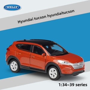 WELLY 1:36 Hyundai Tucson Modèle de voiture en alliage moulé sous pression, <span class=keywords><strong>jouet</strong></span> à rétrofriction avec pneus en caoutchouc pour enfants, cadeau, vente en gros - Product Image 5