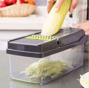 Utensilio de Cocina, Cortador de Verduras Manual Multifuncional de Plástico Ecológico, Picador de Cebolla con Cuchillas de Acero Inoxidable - Product Image 6