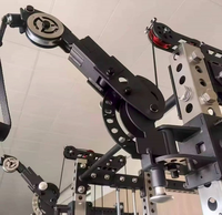 Bras de support universel en métal réglable et portable pour machine Smith, rack à squats, équipement de fitness, tube carré de 3 pouces