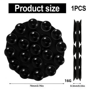 Support de téléphone portable en silicone à 19 ventouses, adhésif double face de forme ronde, vente en gros d'usine pour cadeaux promotionnels d'affaires - Product Image 4