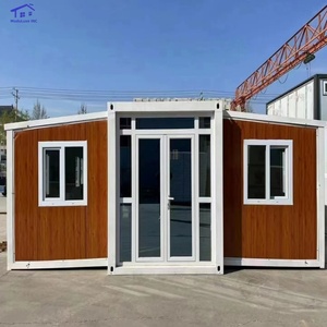 20FT extended container custom-made by a source factory CE-certified aluminum-bridged glass doors and windows - Product Image 1
