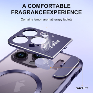 Cho Iphone 16 Pro 15 Cộng Với 14 13 Pro Max Bìa Hợp Kim Khung Ống Kính Nước Hoa Chủ Từ Cứng Nhôm Kim Loại Điện Thoại Trường Hợp Chống Sốc - Product Image 2