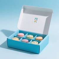 Boîte à gâteau en carton ondulé avec insert séparateur, personnalisable avec logo, de qualité alimentaire, écologique et réutilisable, pour emballage de boulangerie