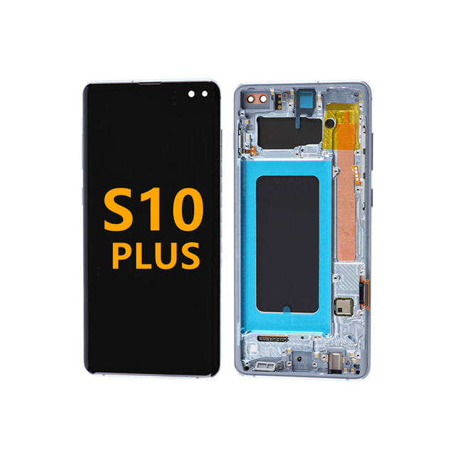 Original Quality Mobile Phone LCD Screen Display With Frame for Samsung Galaxy S10 Plus Complete